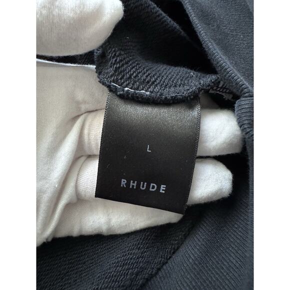 Authentic Men's Rhude Black "Audacity to Dream" Sweatwear Hoodie, Size L *RARE* - Picture 6 of 7
